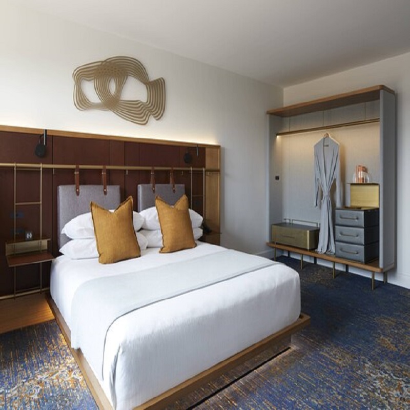 CFP1805 King Guest Room Hotel Fit-Out Möbler Garderobeskåp Bagagestativ